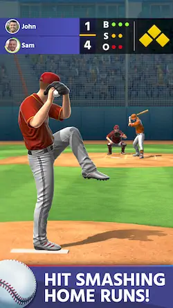 Скачать Baseball: Home Run Sports Game Взломанная [MOD Много денег] APK на Андроид