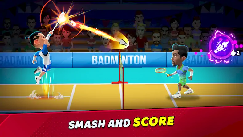 Скачать Badminton Clash 3D Взломанная [MOD Всё открыто] APK на Андроид