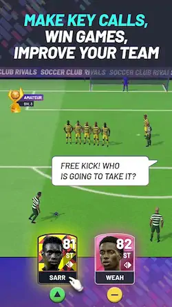 Скачать Soccer Club Rivals Взломанная [MOD Всё открыто] APK на Андроид