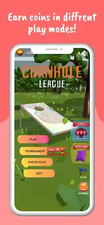 Скачать Cornhole 3D: Nations League Взломанная [MOD Бесконечные монеты] APK на Андроид