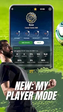 Скачать Astonishing Eleven Football Взломанная [MOD Всё открыто] APK на Андроид