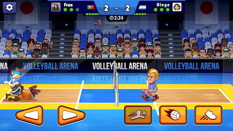 Скачать Volleyball Arena: Spike Hard Взломанная [MOD Всё открыто] APK на Андроид
